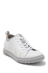 Andrew Marc Logo Perforated Sneaker In White