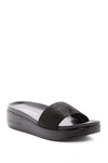 Donald Pliner Fiji Suede Slide Sandal In Black