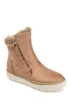 Journee Collection Journee Jezzy Faux Fur Lined Boot In Tan