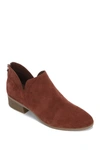 Kenneth Cole Side Skip Suede Ankle Boot In Pecan