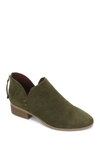 Kenneth Cole Side Skip Suede Ankle Boot In Olive