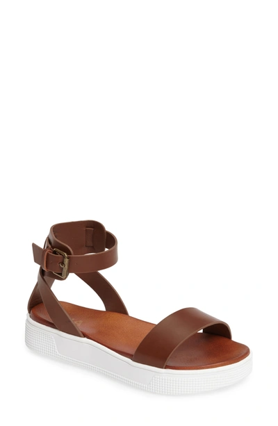 Mia Ellen Platform Sandal In Cognac