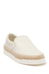 VALENTINO GARAVANI ESPADRILLE LEATHER SLIP-ON SNEAKER,8054527189634