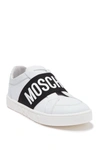 Moschino Logo-strap Low-top Sneakers In White