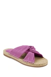 AEROSOLES PARAMUS LEATHER ESPADRILLE SLIDE SANDAL,887039962062