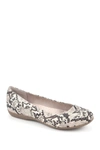 White Mountain Footwear Clara Ballet Flat In Natural/esprint