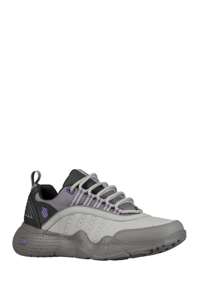 K-swiss Cr-castle Sneaker In Gray Violet/neon Vio