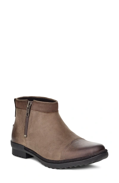 Ugg Attell Waterproof Leather Bootie In Mle