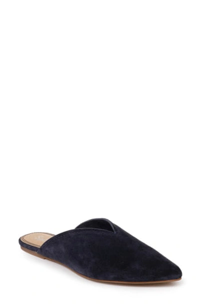 Splendid Hanford Suede Mule In Navy Suede