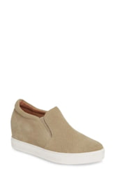 Caslon Allie Wedge Sneaker In Taupe Suede ModeSens