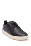 Clae Ellington Leather Sneaker In Black Milled Leather