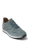 Aquatalia Timmy Suede Weatherproof Sneaker In Blue/grey