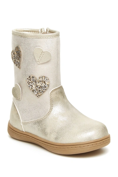 Carter's Kids' Steph Heart Applique Boot In Gold