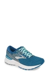 Brooks Adrenaline Gts 19 Running Shoe In Blue/aqua/ebony