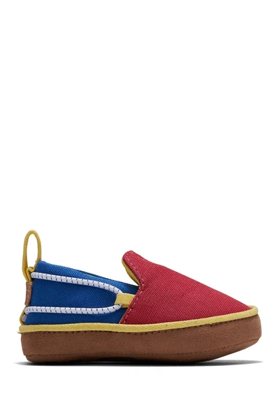 Toms Kids' Lima Red Blue Canvas Sneaker In Medium Red