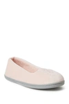 Dearfoams Rebecca Faux Fur Slipper In Soft Pink