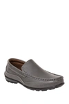 Deer Stags Kids' Little And Big Boys Booster Driving Moc Style Dress Comfort Loafer In Charcoal