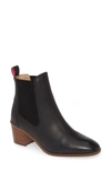 Joules Hartford Leather Chelsea Boot In Black