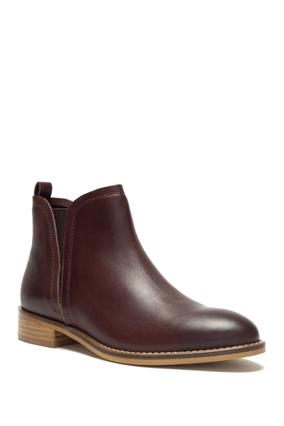 Crevo Evelyne Leather Chelsea Boot In Burgundy