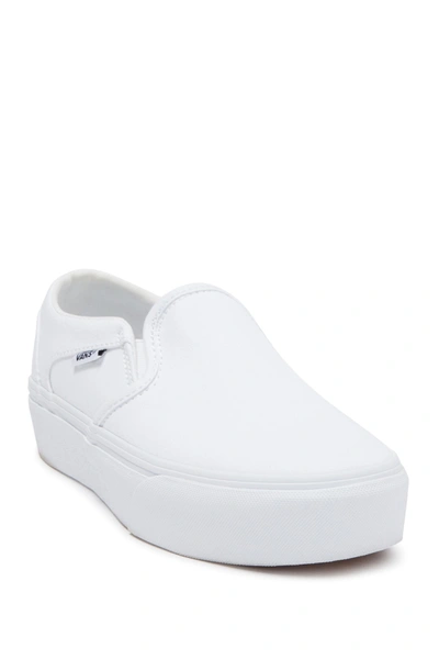 Vans Asher Platform Sneaker In Canvas W