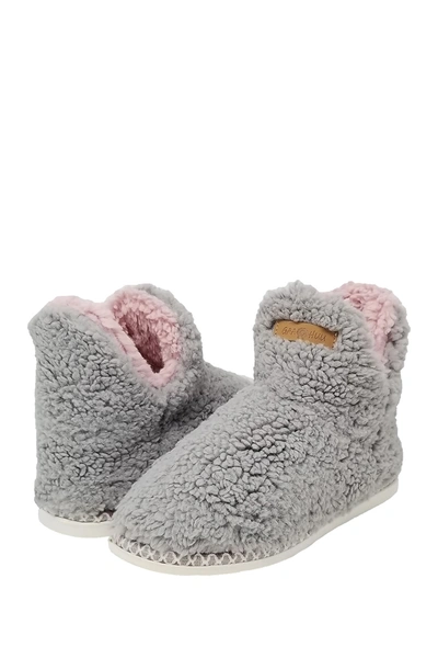 Gaahuu Berber Faux Fur Slipper Boot In Grey