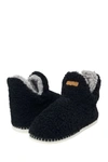 Gaahuu Berber Faux Fur Slipper Boot In Black