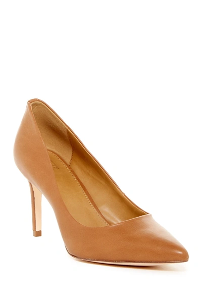 14th & Union Maty Pointed Toe Pump In Caramel Faux Leather