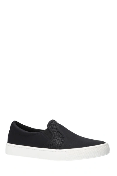 Easy Street Suave Snake Embossed Slip-on Sneaker In Blk Combo