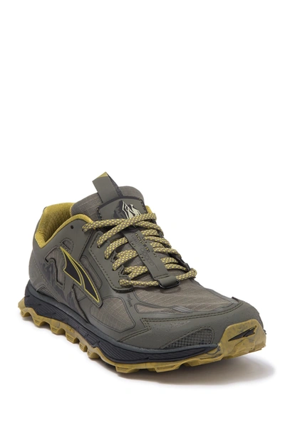 Altra Lone Peak 4.5 Trail Sneaker In Olive/willow