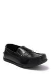 Florsheim Boys' Jasper Leather Driver Slip On Loafers - Toddler, Little Kid, Big Kid In Black