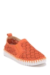 Ilse Jacobsen Hornbaek Tulip Perforated Slip-on Sneaker In Camelia