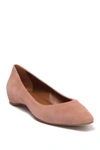 Aquatalia Marcella Weatherproof Leather Ballet Flat In Dusty Rose