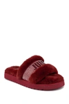 Juicy Couture Halo Slipper In Burgundy