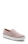 Blondo Gallert Perforated Slip-on Sneaker In Lavender Pink Suede