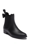 Catherine Catherine Malandrino Briellie Bow Chelsea Rain Boot In Black