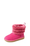 Ugg Kids' Genuine Shearling Quilted Mini Fluff Boot In Fus
