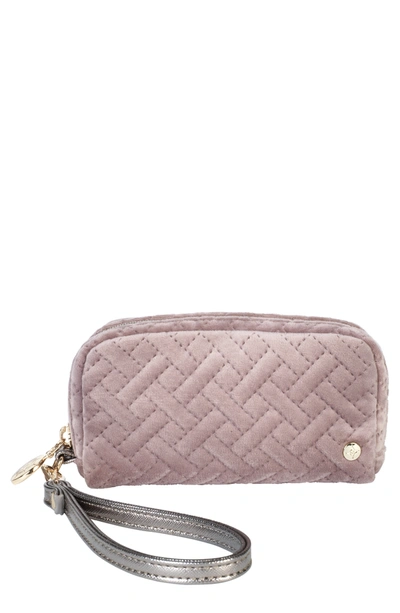 Stephanie Johnson Mini Pouch Wristlet In Dusty Plum