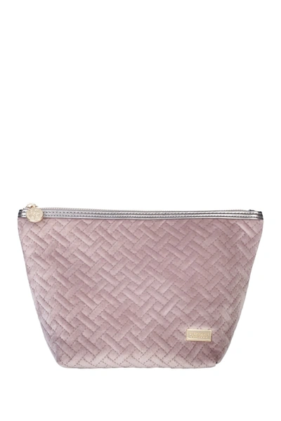 Stephanie Johnson Laura Large Trapezoid Pouch In Dusty Plum