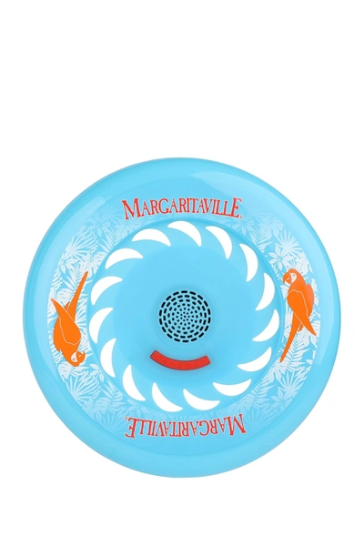 Margaritaville Frisbee With Waterproof Bluetooth Speaker In Blue / White