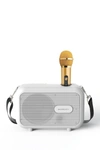 Merkury Innovations The Star Karaoke Speaker + Wireless Mic In White