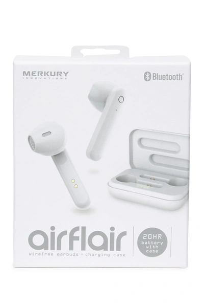Merkury Innovations Airflair Wirefree Ear Buds & Charging Case In White