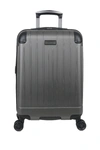 Kenneth Cole Reaction Flying Axis Collection 20" 8-wheel Spinner Carry-on Luggage In Silver