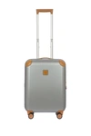 Bric's Luggage Amalfi 21" Carry-on Spinner Suitcase In Silver