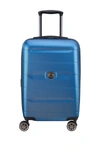 Delsey Comete 22" Expansion Carry-on Spinner Suitcase In Steel Blue