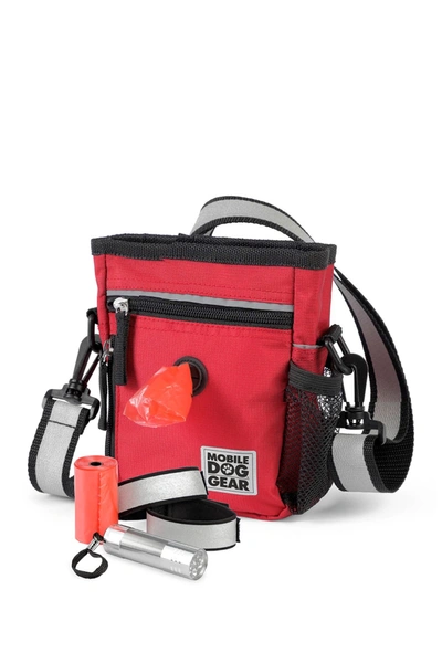 Mobile Dog Gear Day/night 6-piece Walking Bag In Red