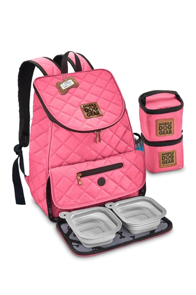 Mobile Dog Gear Weekend Backpack In Pink