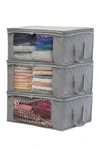 Sorbus Foldable Fabric Storage Organizer Bag In Grey