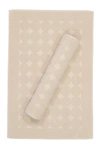 Linum Home Sinemis Circle Design Bath Mats In Beige