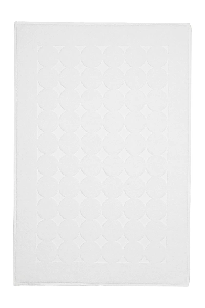 Linum Home Sinemis Circle Bath Mat In White