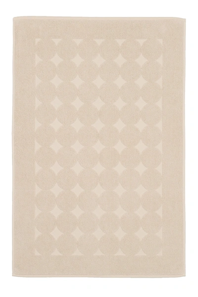 Linum Home Sinemis Circle Design Bath Mat In Beige